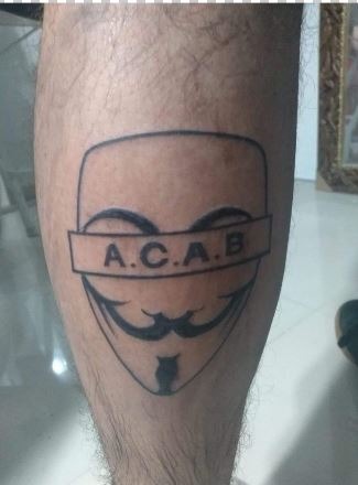 Novo tipo de tatuagem que remete a violência contra policiais é investigada na fronteira