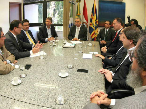 Reunião MS e Paraguai em Campo Grande (Foto: Chico Ribeiro/ Governo de MS)
