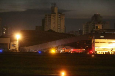 Cobertura de hangar desaba no Aeroporto de Congonhas ALEX SILVA/ESTADAO