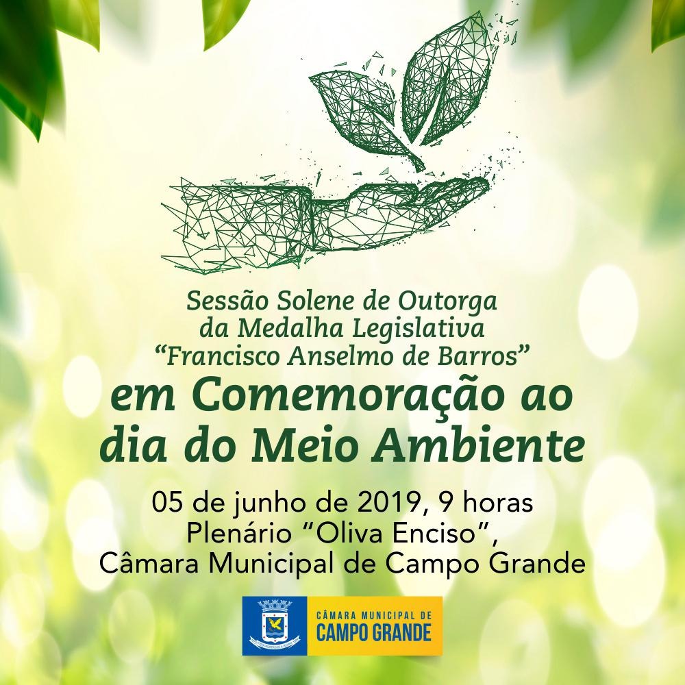 Solenidade nesta quarta-feira comemora Dia do Meio Ambiente com entrega do Prêmio Ecologia Arte: Assessoria PMCG