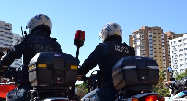 Equipe da PM em policiamento na Capital. Arquivo.