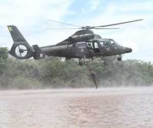 Militares participam de treinamento na fronteira. - Divulgação