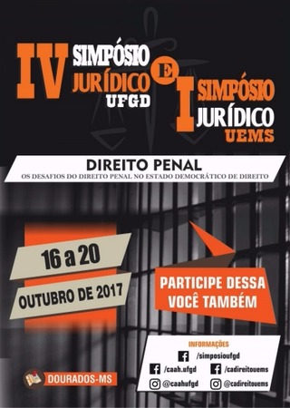 UEMS de Dourados promove no mês de outubro o 1º Simpósio Jurídico