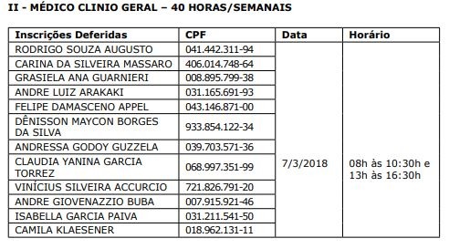 Prefeitura convoca 50 médicos de saúde da família e clínicos gerais