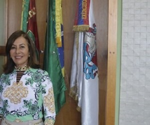 A desembargadora Tânia Borges é acusada de usar máquina pública para ajudar o filho, que está preso - Divulgação/TRE