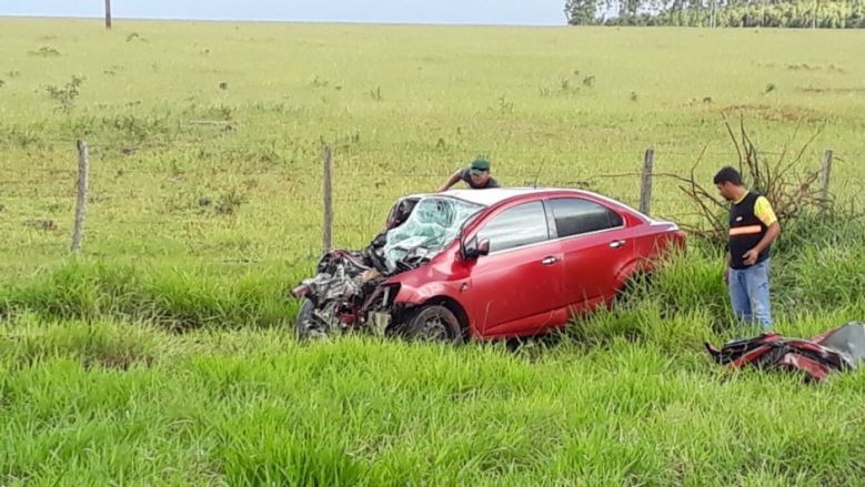 Condutor do veículo causou acidente grave. Antônio Coca/MS em Foco