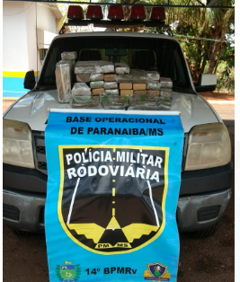 Dupla de traficantes é presa levando mais de 40kg de maconha para Belo Horizonte Divulgação