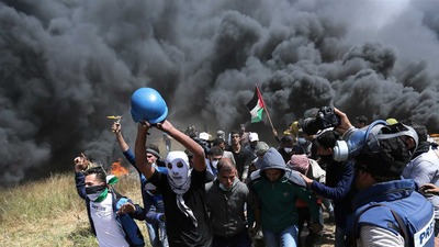 Exército de Israel bombardeia membros do Hamas em Gaza © REUTERS/Ibraheem Abu Mustafa