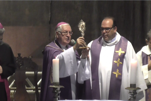 O arcebispo de Mariana e ex-presidente da CNBB, dom Geraldo Lyrio, durante cerimônia da Semana Santa (Foto:Leo Rodrigues/Agência Brasil)