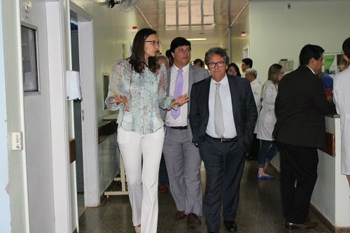 Visita do presidente da Ebserh, Kleber Morais, ao HU de Dourados - Foto: Divulgação/Ebserh