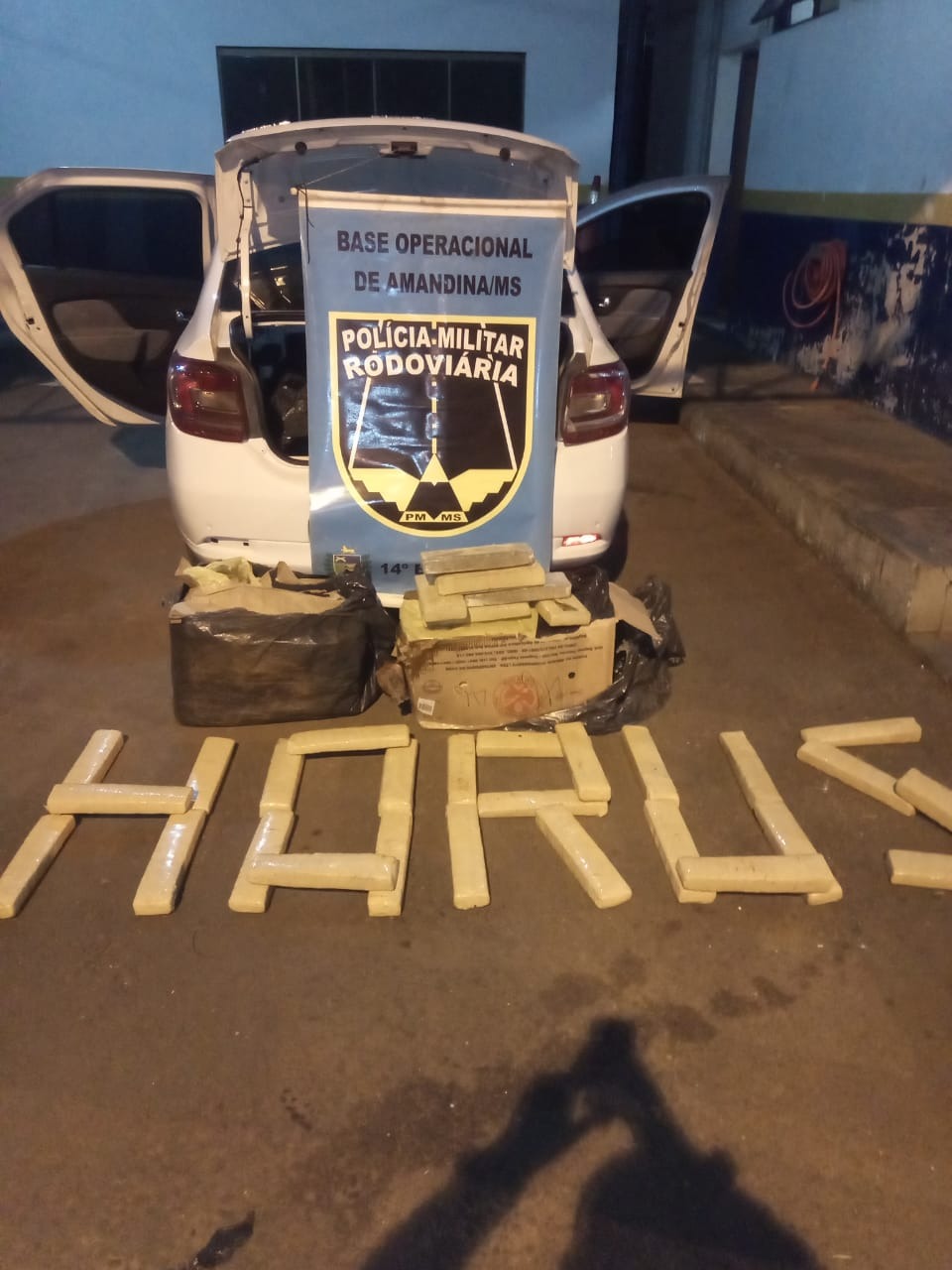 Polícia Militar Rodoviária apreende 115 kg de maconha com destino a São Paulo Divulgação