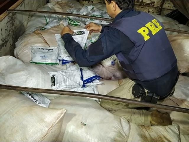 Carga de agrotóxicos avaliada em R$ 1,2 milhão é apreendida na BR-163 Adilson Domingos