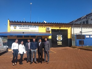Comissão dos Direitos Humanos de Dourados visitou na manhã de hoje (19), a Penitenciária Estadual do município - Crédito: Osvaldo Duarte
