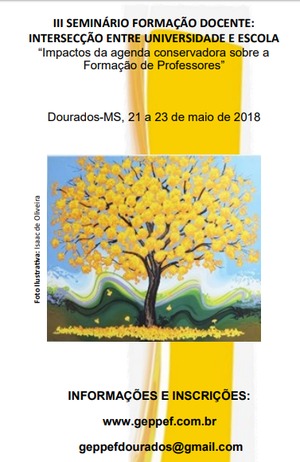 UEMS e UFGD realizam III Seminário de Formação Docente em maio UEMS e UFGD realizam III Seminário de Formação Docente em maio