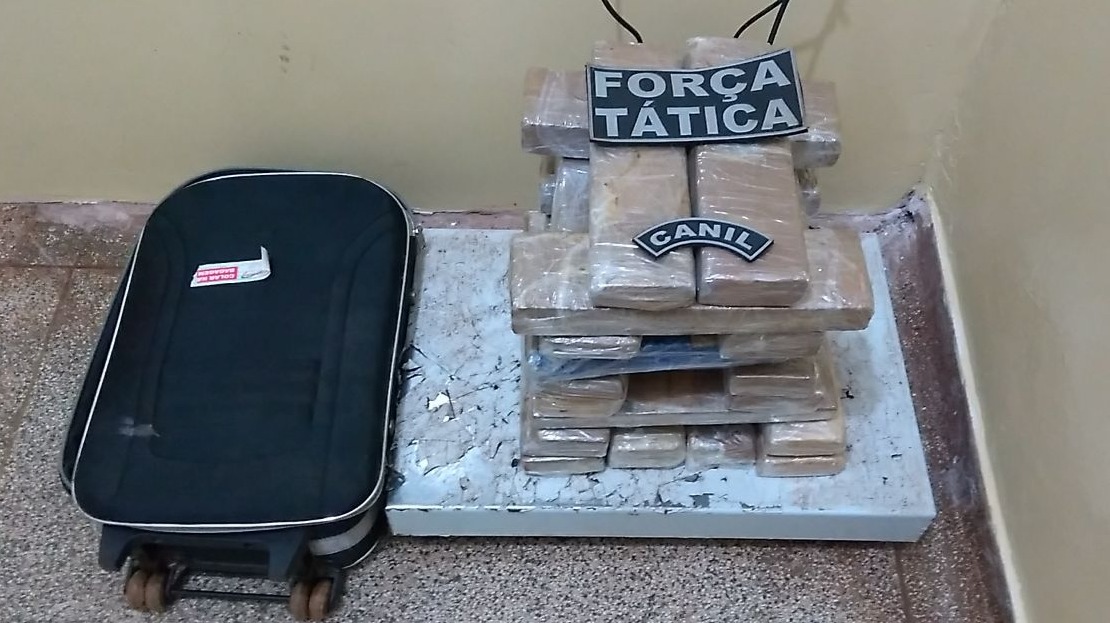 Homem é preso com maconha que seria levada para Barra do Garça (MT) Homem é preso com maconha que seria levada para Barra do Garça (MT)