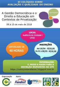 Qualidade do ensino é tema de colóquio na UFGD Qualidade do ensino é tema de colóquio na UFGD