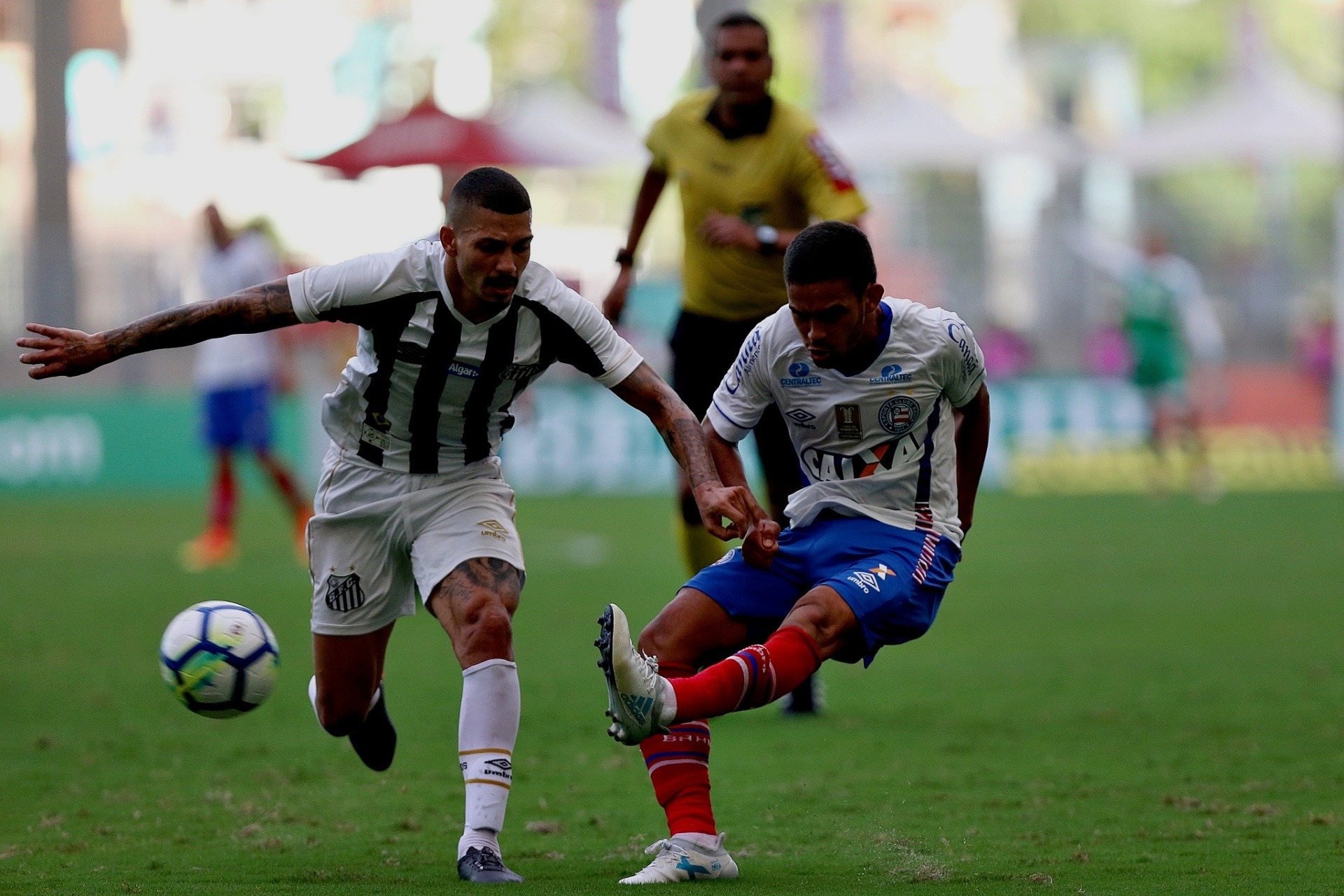 Bahia marca no último lance e vence Santos por 1 a 0 no Brasileirão