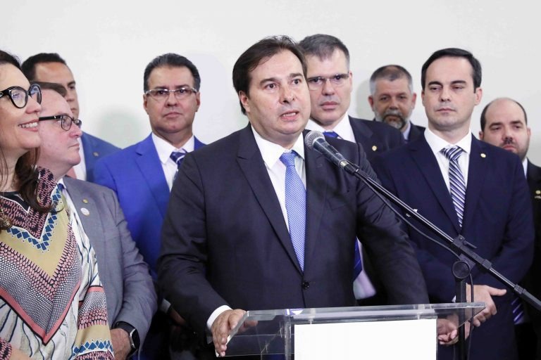 Rodrigo Maia: a pauta da segurança sempre será uma das prioridades do Parlamento. Luis Macedo/Câmara dos Deputados