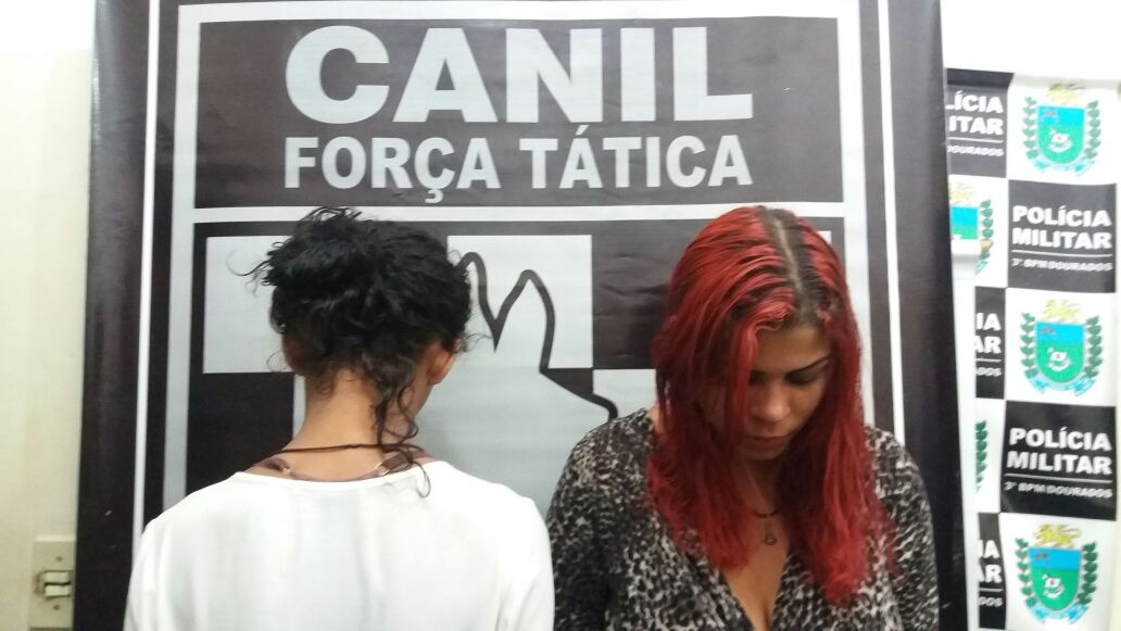 Jovens de 17 e 20 anos são presas com "skank" e maconha PM/Divulgação