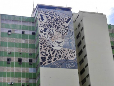 Condomínio está passando por reforma. (Foto: Marcelo Calazans)