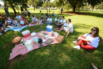 Encontro reuniu pais e crianças da associação da Capital - Foto: Gerson de Oliveira/Correio do Estado