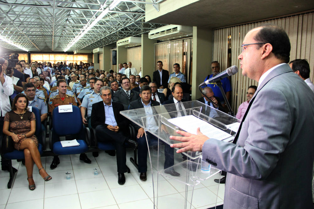 Reinaldo reafirma segurança como prioridade e elogia Barbosinha José Carlos Barbosinha, assume a Sejusp sob cerimônia concorrida (Foto:Chico Ribeiro)