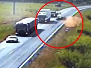 Vídeo mostra ultrapassagem que provocou colisão na rodovia BR-163 Gabriel Neris