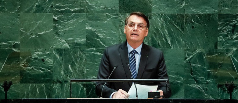 Aldo Rebelo: 'Bolsonaro acertou ao falar da Amazônia desconhecida' Presidente Jair Bolsonaro em discurso na Assembleia da ONU
Alan Santos/PR