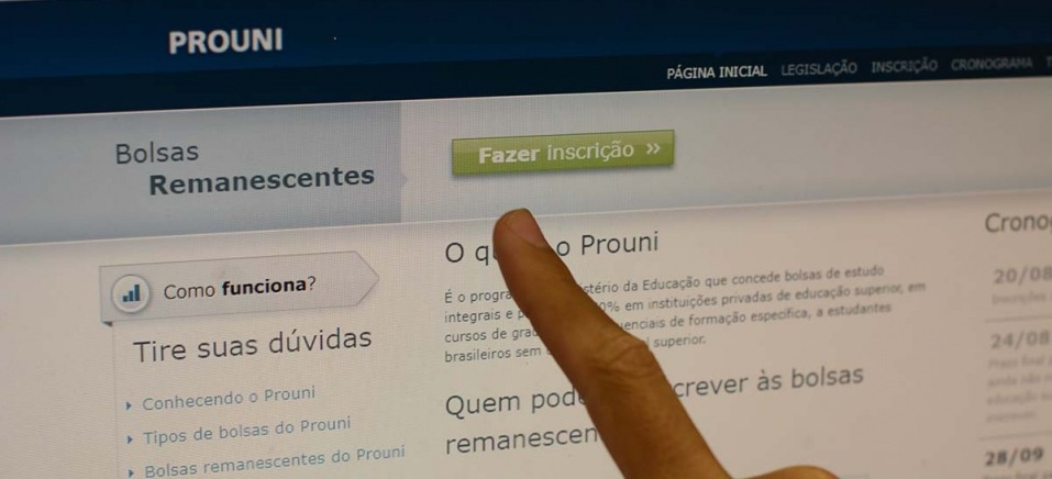 Inscrições para o ProUni começam na próxima terça-feira Inscrições para o ProUni começam na próxima terça-feira