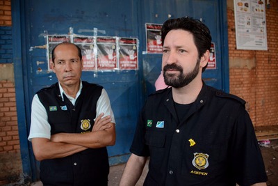 Santigo, diretor-presidente do Sinsap, fala sobre a mobilização - Foto: Bruno Henrique / Correio do Estado