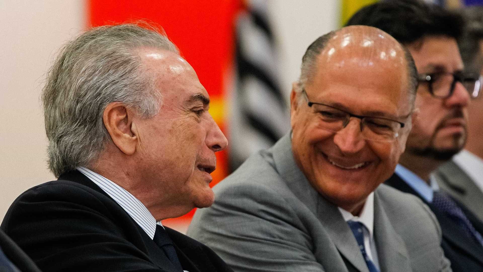 Alckmin e Temer ensaiam aproximação e irritam DEM Foto: Marcos Corrêa/PR