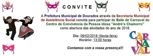 Carnaval da Melhor Idade é nesta sexta-feira no CCI Andrés Chamorro