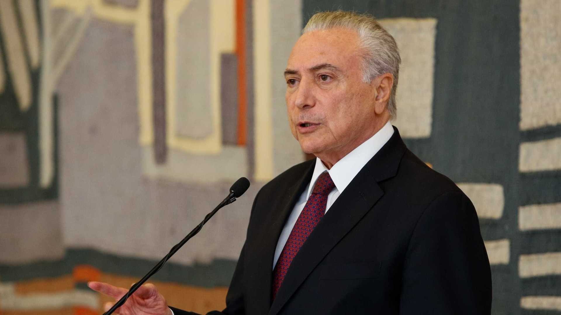 Em dois anos, governo fez coisas que se esperava em 20 anos, diz Temer Foto: Alan Santos/PR
