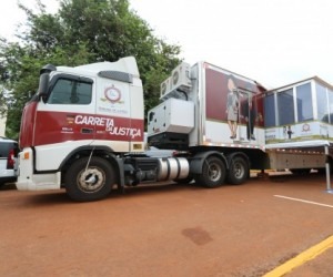 Carreta da Justiça atende população de Rochedo nesta semana Foto: Divulgação