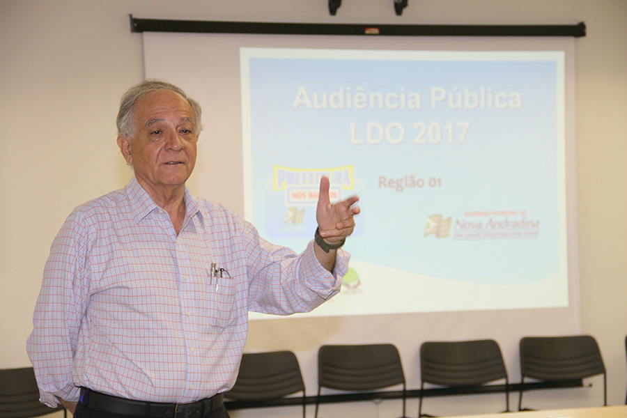 Centro Comercial de Nova Andradina debate LDO 2017 Região do Centro Comercial debateu instrumento que estabelece prioridades para o ano financeiro na gestão pública (Foto: Thiago Odeque/PMNA)