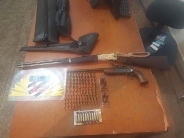 Marido é preso com armas e munição após agredir esposa Patrulha News