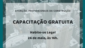 Vagas abertas para capacitação de profissionais da construção Vagas abertas para capacitação de profissionais da construção