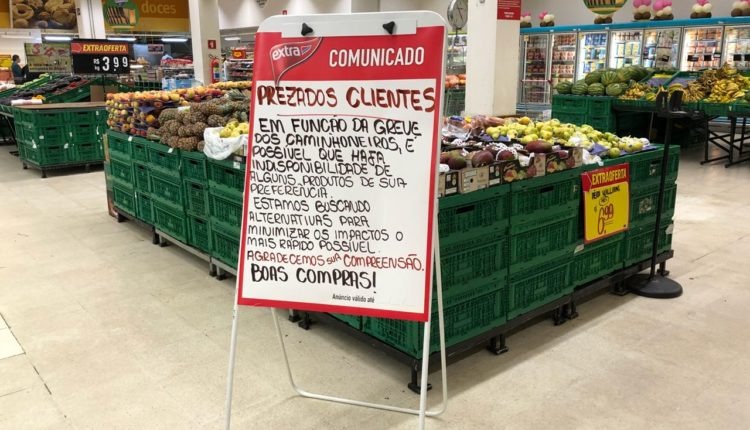 "Produtos perecíveis começaram a faltar nos supermercados a partir de sábado", diz Amas "Produtos perecíveis começaram a faltar nos supermercados a partir de sábado", diz Amas