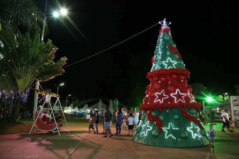 Natal para Todos será aberto oficialmente no domingo Haverá chegada do Papai Noel e o acendimento das luzes. Divulgação