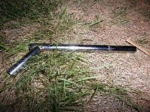 Barra de ferro usada pelo ex-marido. (Foto: TL Notícias)