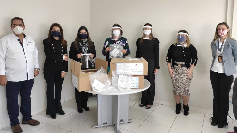 A Casa da Mulher Brasileira recebeu doação de 94 face shields
