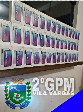 PM apreende 60 aparelhos celulares em distrito de Dourados PM apreende 60 aparelhos celulares em distrito de Dourados