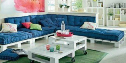 Faça um decoração criativa com palllets Divulgação