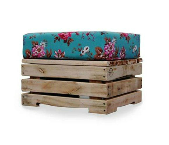 Faça um decoração criativa com palllets Puff de pallet | Pra Decorarte