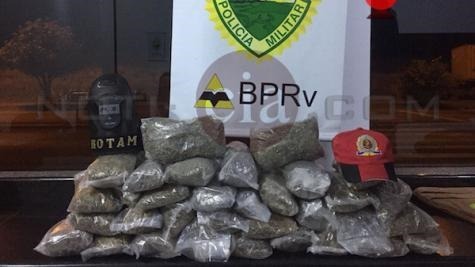 Douradense é preso com maconha a caminho do Paraná Douradense é preso com maconha a caminho do Paraná