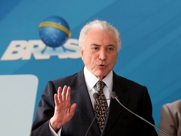 Temer diz ter convicção de que paralisação será encerrada até amanhã Temer discursa durante posse do novo ministro da Secretaria-Geral da Presidência da República, Ronaldo Fonseca de Souza - Wilson Dias/Agência Brasil