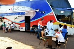 Itaporã recebe atendimento com o programa de prevenção ‘Ônibus da Saúde’ Itaporã recebe atendimento com o programa de prevenção ‘Ônibus da Saúde’