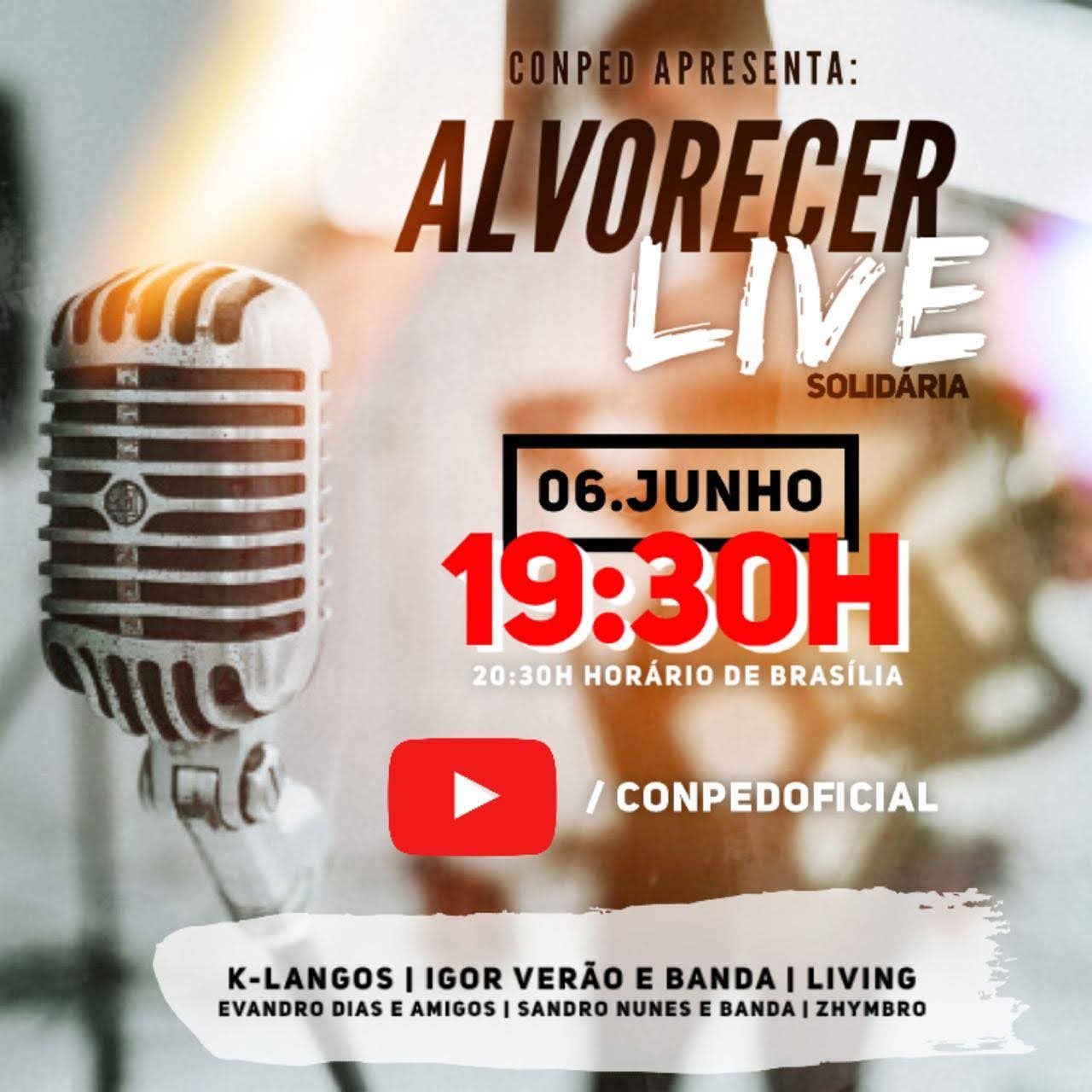 'Alvorecer live solidária' reúne sucessos gospel dos anos 90 e 2000 Divulgação
