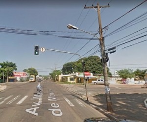 Cruzamento da Avenida Mascarenha de Moraes com a Avenida Monte Castelo, prolongamento da Rua Arthur Jorge - Reprodução/Google Street View