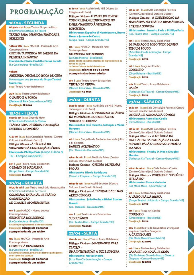 Boca de Cena: seis dias de teatro, intercâmbios e homenagens Boca de Cena: seis dias de teatro, intercâmbios e homenagens